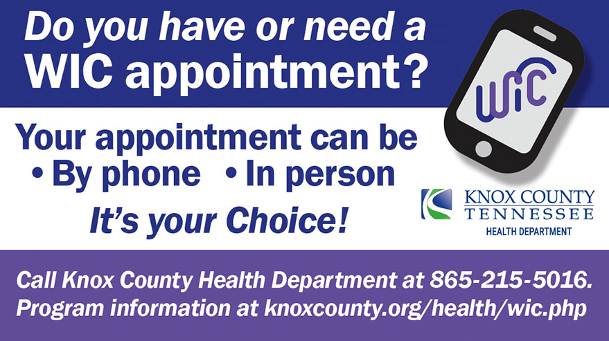 Do you have or need a WIC appointment? Don't come in. Call in!