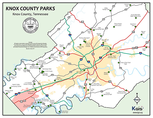 Knox County Parks Map